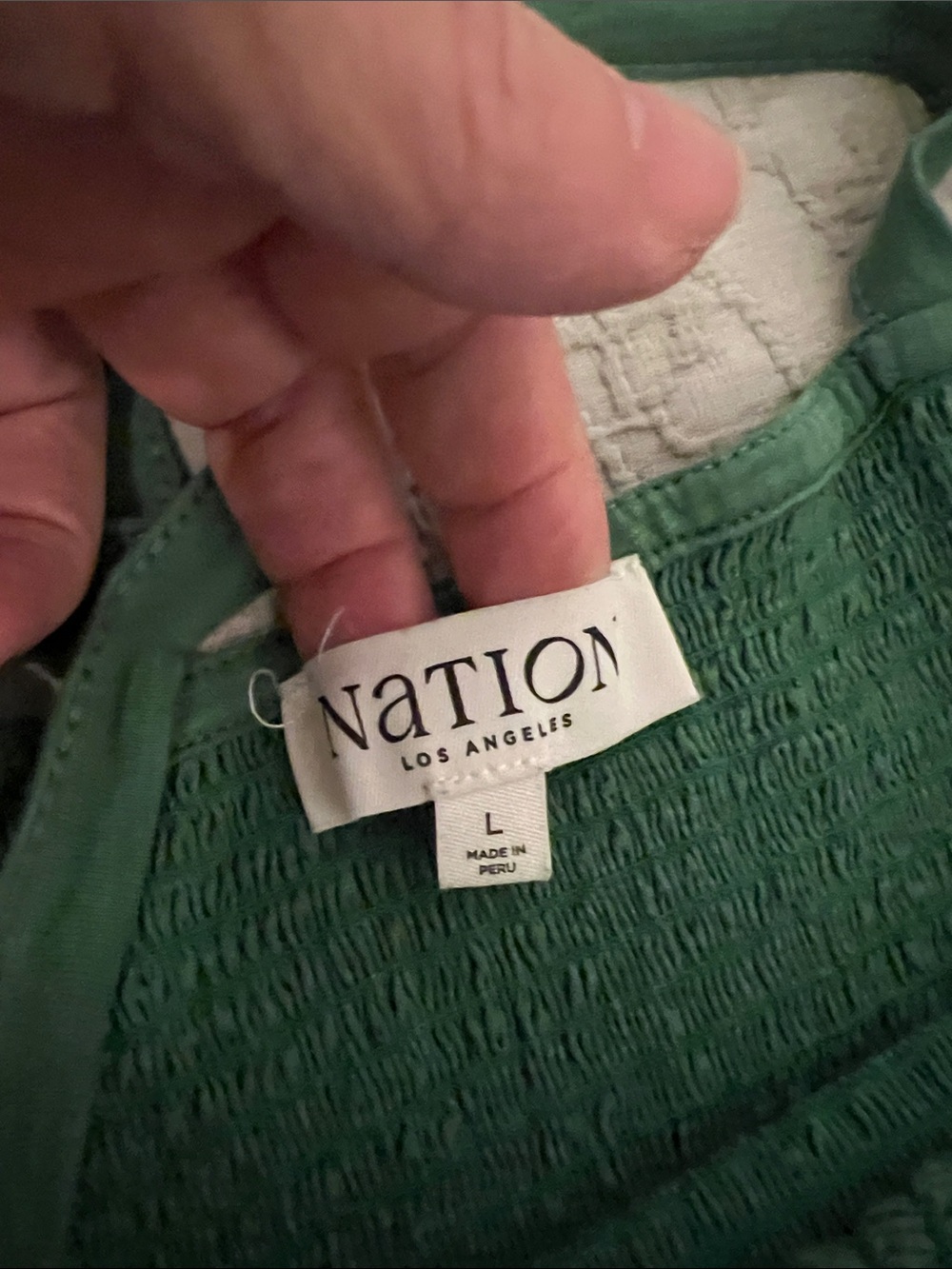Sleeveless Green Tiered Maxi Dress with Smocked Bodice - Picture 2 of 2